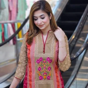 Cotton Kurta Pastel Brown